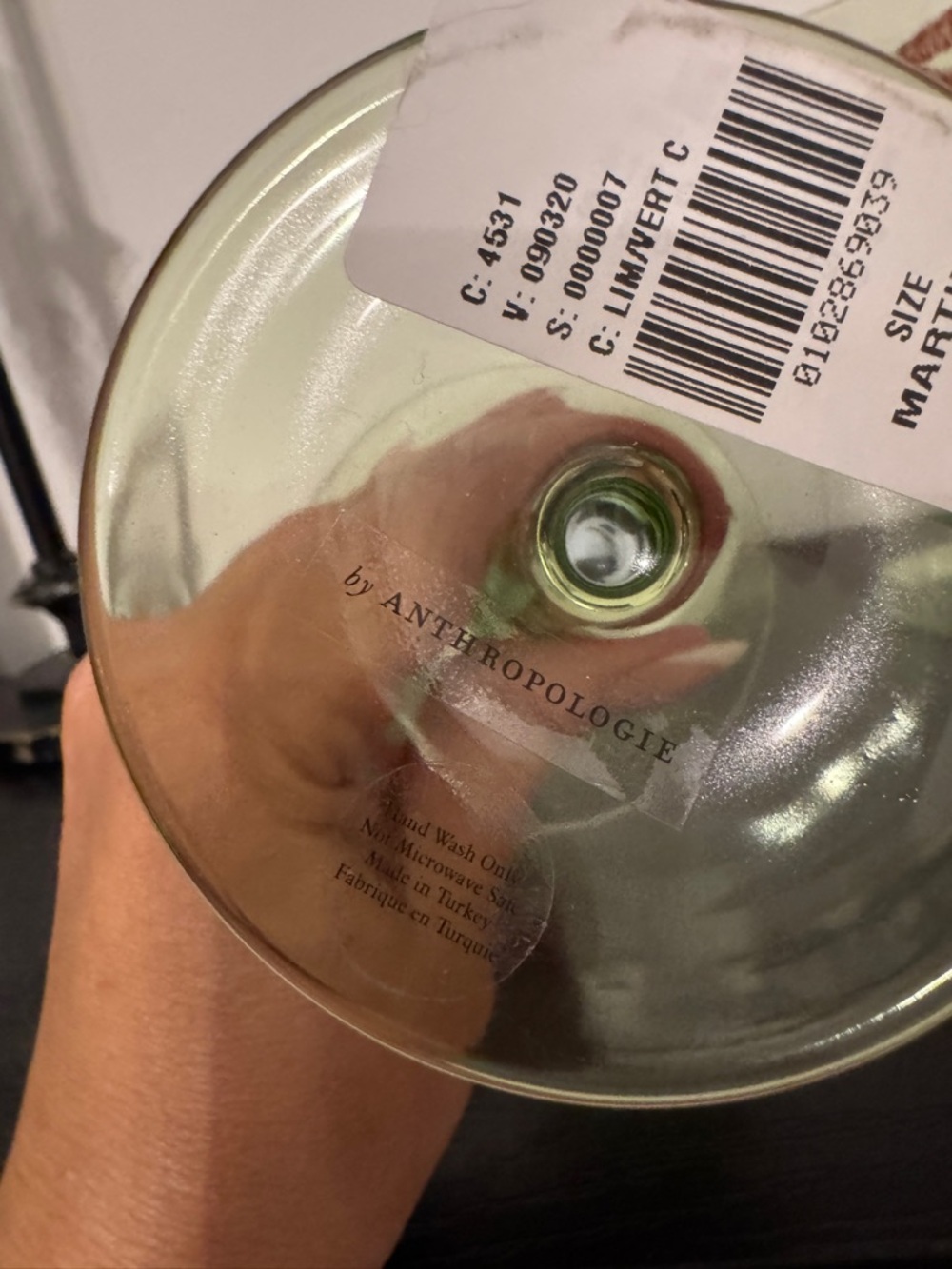 NEW Anthropologie Bisous Martini Glass, Set of 2 - Picture 5 of 5